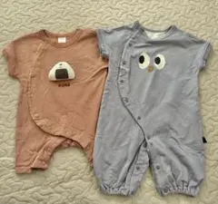 テータテート フタフタ 50 60 半袖 ツーウェイオール カバーオール セット