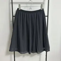 ユニクロ UNIQLO プリーツスカート M ダークネイビー