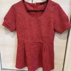 レッド フレアTシャツ Mサイズのサムネイル