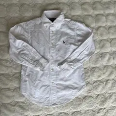 美品☆ポロラルフローレン☆定番白シャツ☆１１０☆入園式卒園式七五三お受験