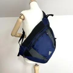 adidas 2007年 ワンショルダーバッグ スリングバッグ ネイビー Y2K 
