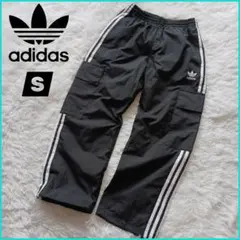 極美品★アディダス トレフォイル カーゴパンツ ナイロン y2k ドローコード