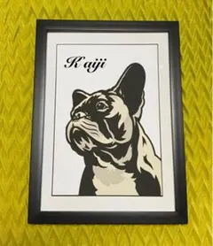 フレンチブルドッグ 切り絵 アート　どん様専用