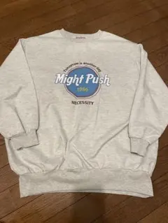 Might Push 1986 トレーナー グレー　ロゴスウェット