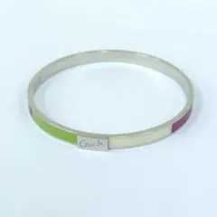 COACH コーチ バングル マルチカラー メタル ストライプ