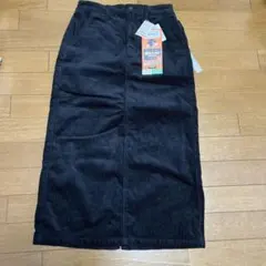 CLOSSHI 黒 コーデュロイ 裏地暖か　スカート 裏ベロア　➕5C°
