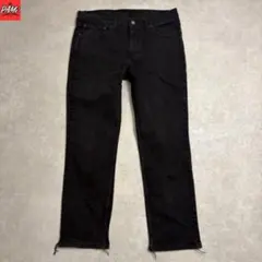 1369古着Levi's511ブラックデニムパンツＷ３６　Ｌ３０神サイズフェードのサムネイル