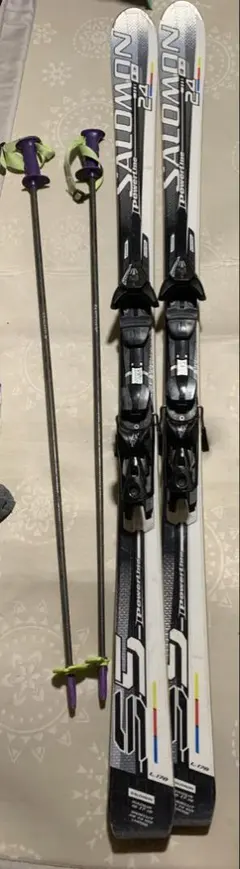 Salomon R10 ショートマックス 120サイズ スキー板(コース未使用