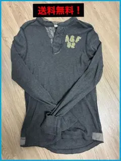 アバクロ　長袖シャツ　カットソー　グレー　Sサイズ