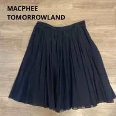 レディースMACPHEE 膝丈スカートTOMORROWLAND ブラック　36