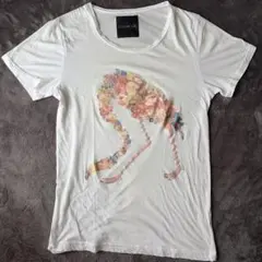 DressCamp フラミンゴ 花柄 Tシャツ ホワイトのサムネイル