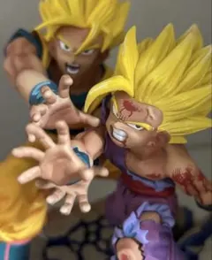 ドラゴンボール 親子かめはめ波 リペイント 二次元彩色 フィギュア