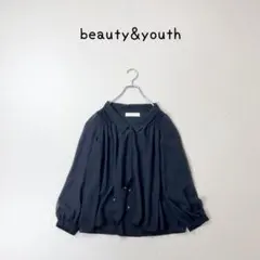 BEAUTY&YOUTH 日本製　スナップボタン　ブラウス　黒のサムネイル