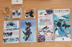 名古屋港水族館 モーテル風キーホルダー シャチ アース 名古屋港水族館限定 モーテルキー風アクリルキーホルダー シャチ
