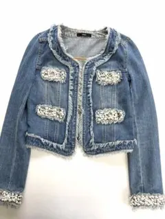 DURAS フリンジデニムジャケット