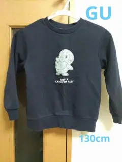 GU　ポケモントレーナー　ポッチャマ　ネイビー、紺、130cm