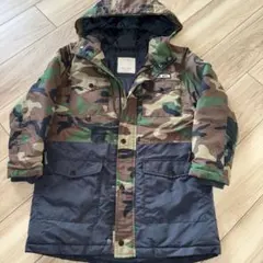 ZARA KIDS ザラ 130中綿ダウンジャケット カモフラ 迷彩柄