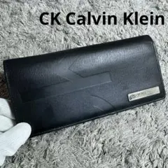 CK CALVIN KLEIN カルバンクライン 長財布 レザー ブラック