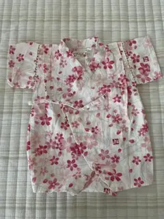 くろわっさんすべべ 桜柄 甚平 70