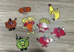 食べ物キャラクター ピース型教材 8枚セット