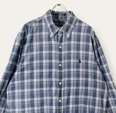 Ralph Laurenラルフローレン　チェック柄 ボタンダウンシャツ　90s