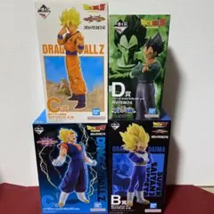 一番くじ　ドラゴンボール　フィギュア　悟空　ベジータ　ベジット　4点のサムネイル