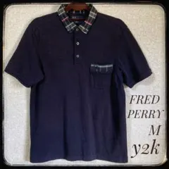 (最終価格)FRED PERRY フレッドペリー　ネイビー ポロシャツ　美品