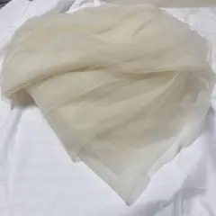 【チュール生地】オフホワイト 撮影用 装飾用 オーガンジー 衣装 背景布