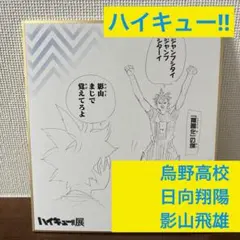ハイキュー‼︎展　色紙コレクション 日向翔陽　影山飛雄 烏野高校