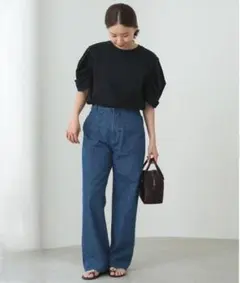 美品 24AW IENA イエナ デニムベイカーパンツ カーゴパンツ 36のサムネイル