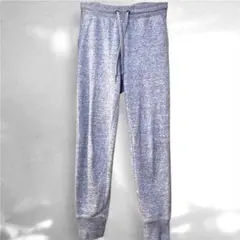 ユニクロ　グレー　スウェットパンツ　ジョガーパンツ　S ウエストゴム 紐付き