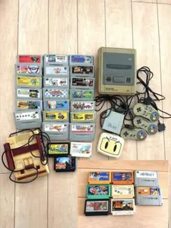 スーパーファミコン本体、カセットセット