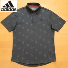 アディダス ゴルフウェア 半袖ポロシャツ Mサイズ 総柄