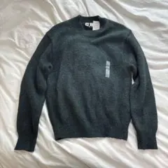 ダークグレー クルーネックセーター M