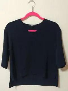 UNIQLO ドレープVネックブラウス
