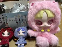 CAT MONI 小猫事務所 フィギュア 4体＋インスちゃんぬいぐるみ3体セット