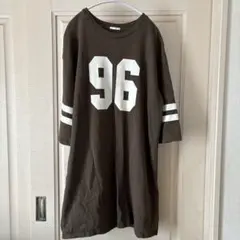 GU ナンバー96 八分袖ロングTシャツ