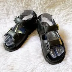 【美品】Caminando ドゥーズィエムクラス別注 ベルクロ 黒 サンダル 6のサムネイル