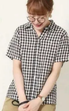 coen コーエン　 リネン100%　半袖ブラウス　Mサイズ