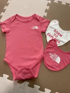 【新品未使用】ノースフェイス NORTH ロンパース スタイ 80