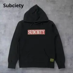 Subciety サブサイエティ 前面ロゴプリントパーカー ブラック Mのサムネイル