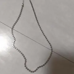 シルバー ラウンドカット ネックレス