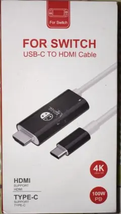 SWITCH USB-C TO HDMI ケーブル
