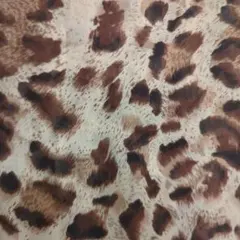 ヒョウ柄シフォンストール＋共布リボン　豹柄ベルトのセット