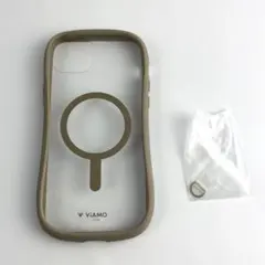 iPhone15Plus ケース MagSafe対応 透明 耐衝撃 ベージュ