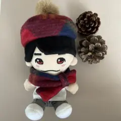 ✴︎秋冬物✴︎ちびぬい服・はぴぬい服 マフラー・ベレー帽セット　なにわ男子