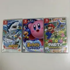 スイッチソフト 3本セット プリンセスピーチ、ヨッシー、キノピオ