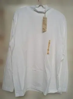 無印良品　ハイネック長袖Tシャツ　白　M