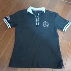 TOMMY HILFIGER 黒ポロシャツ Sサイズ