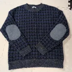 POU DOU DOU チェック柄ニットセーター